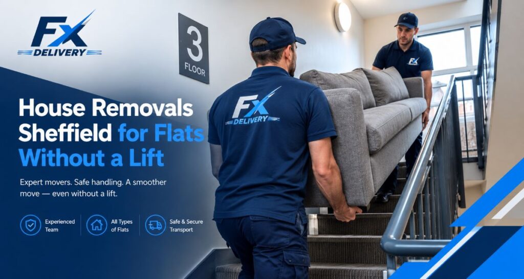 House Removals Sheffield for Flats Without a Lift