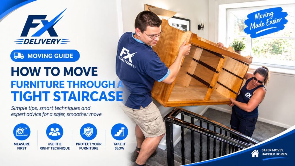 How to Move Furniture Through a Tight Staircase